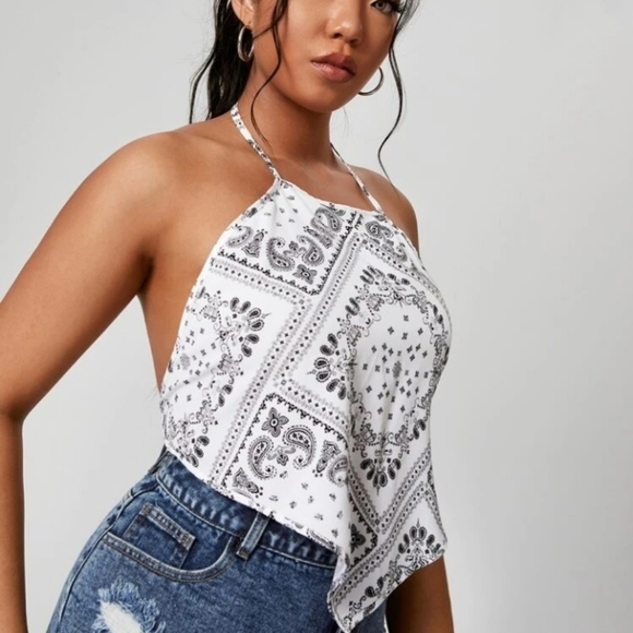 Scarf Bandana Top - Picture 2 of 5